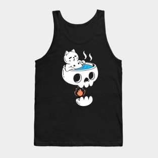 Cat and Skull (Bathing) Tank Top